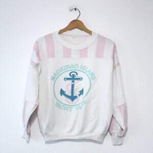 Vintage Mackinac Island Yacht Club Sweatshirt Medium